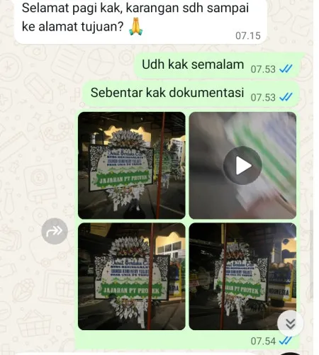 Pengiriman Papan Bunga Selamat Tuntungpait Kutoarjo