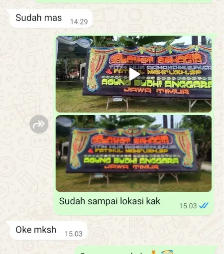 Pengiriman Papan Bunga Tuntungpait Kutoarjo